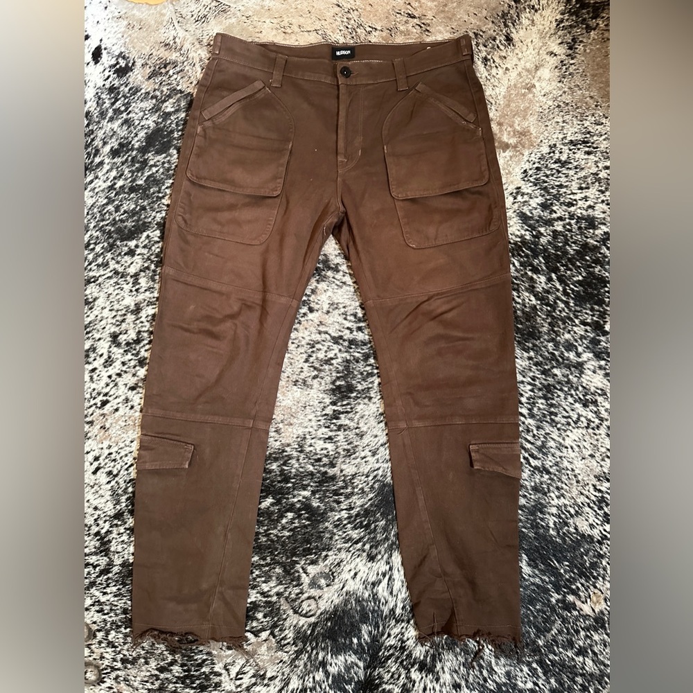 Hudson Jeans Brown Cargo Utility Pants